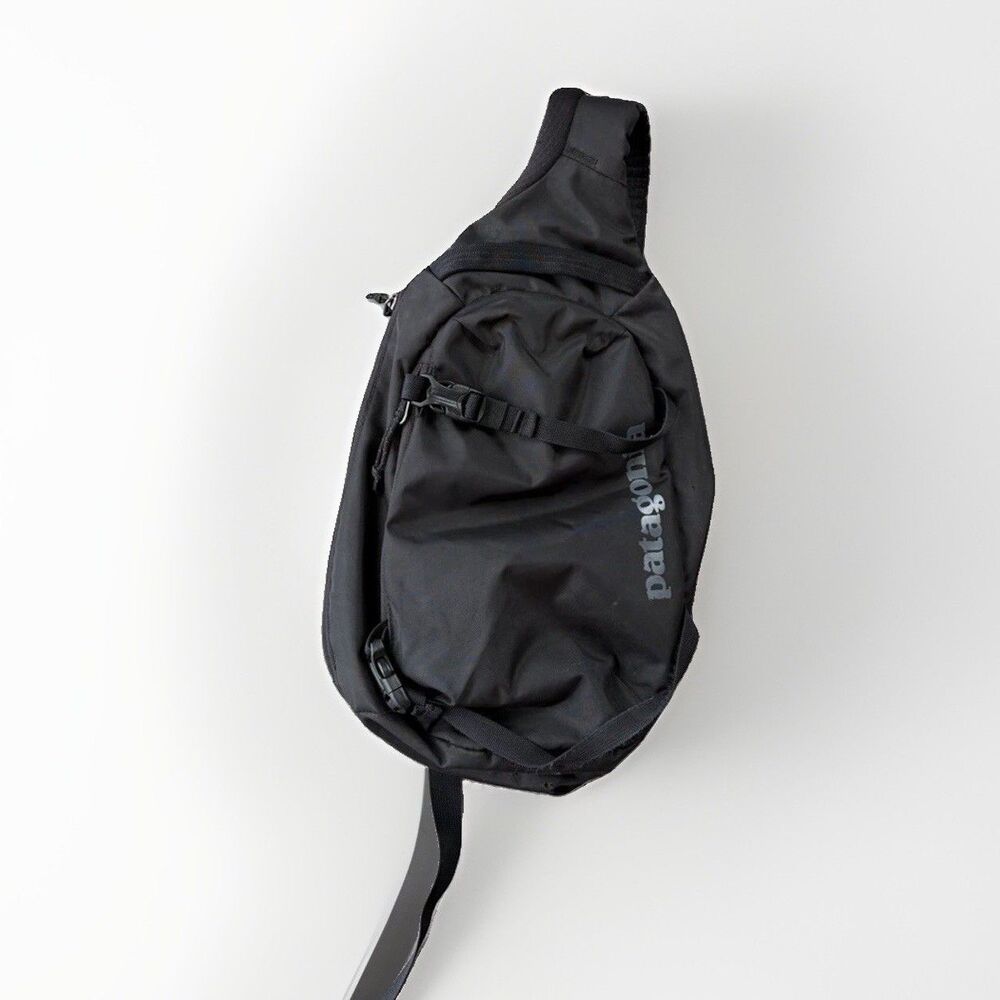 Patagonia Atom Sling 8L Black Crossbody Backpack Bag Hiking Travel Daypack